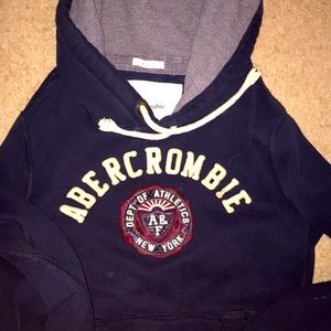 Navy blue muscle large Abercrombie hoodie